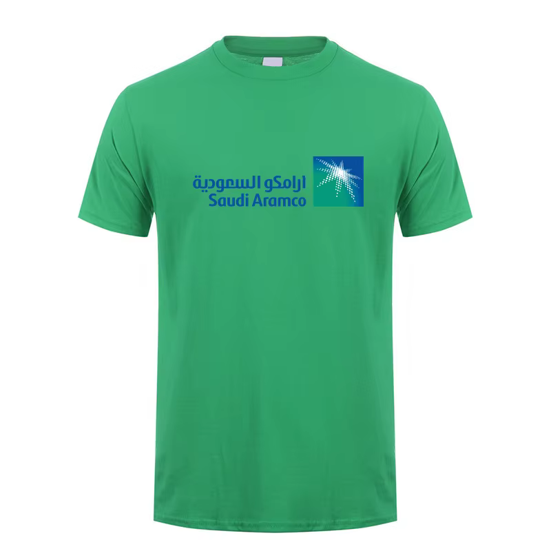 Saudi Aramco T Shirt Hommes Coton Économie À Manches Courtes Cadeau Unisexe Y-Tee Homme Vêtements LH