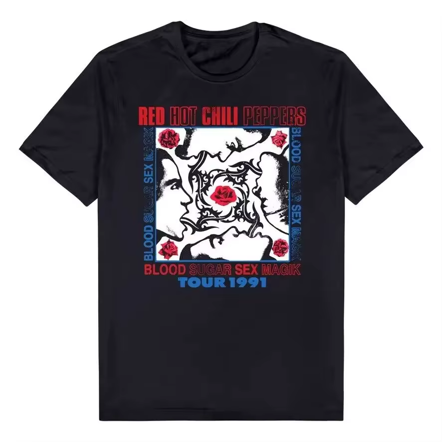 T-shirt Red Hot Chilli Peppers Blood Sugar 1991 Tour, pour Noël et anniversaire, Ins Y2k, 2026
