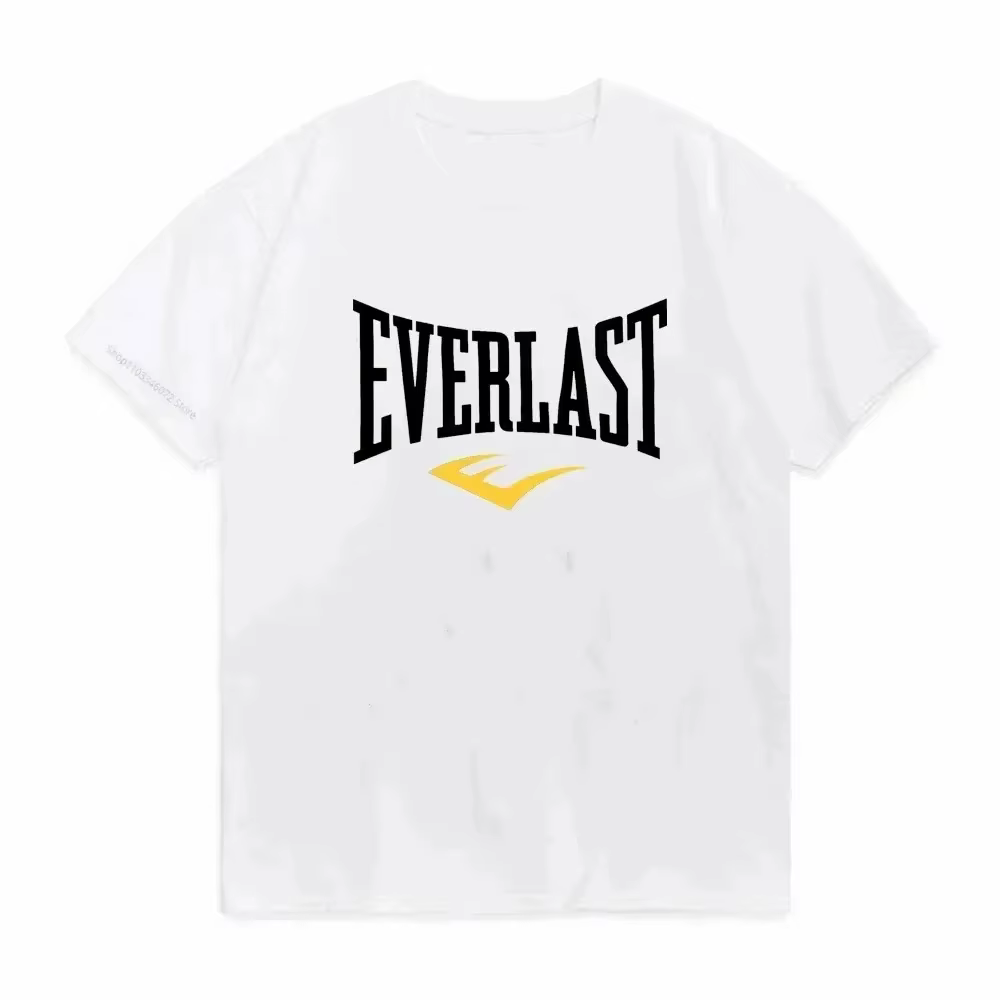 T-shirt classique avec logo de la célèbre marque de sports de boxe et de combat, t-shirt graphique e