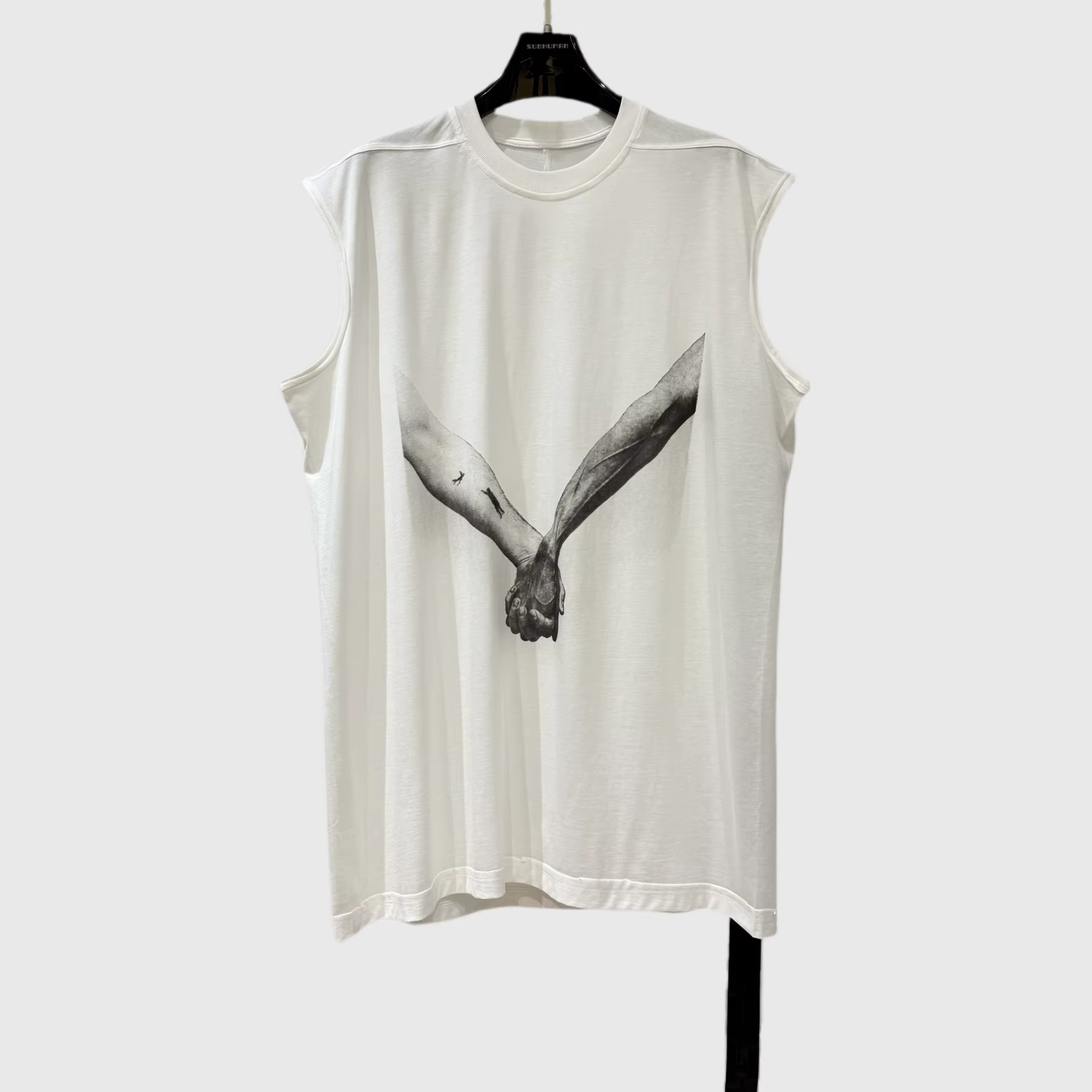 High Street Tees Débardeurs Style Homme Été Nouveau Bras Imprimé Sangle Conception Lâche Grand Décon