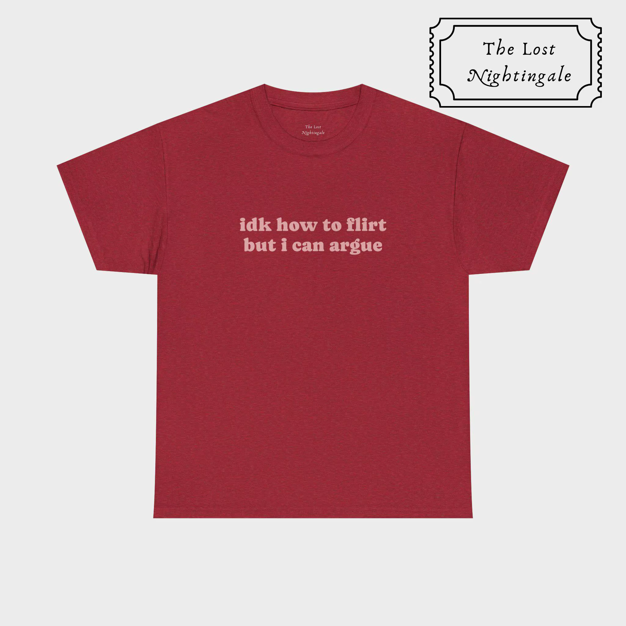2026 Je ne sais pas comment flirter mais je peux argumenter T-shirt | T-shirt graphique drôle et s