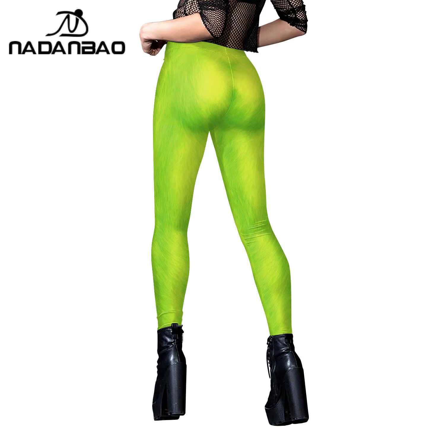Nadanbao vert vacances fête Leggings femmes taille moyenne collants élastiques pantalon femme Sexy m