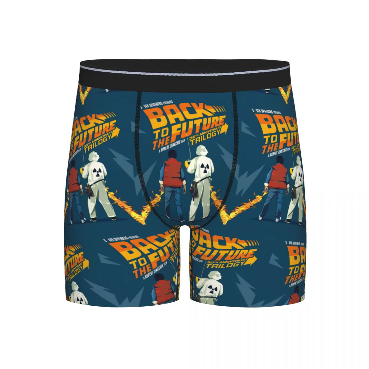 Boxer Long caleçon short retour vers le futur culotte hommes sous-vêtement confortable pour Homme Ho