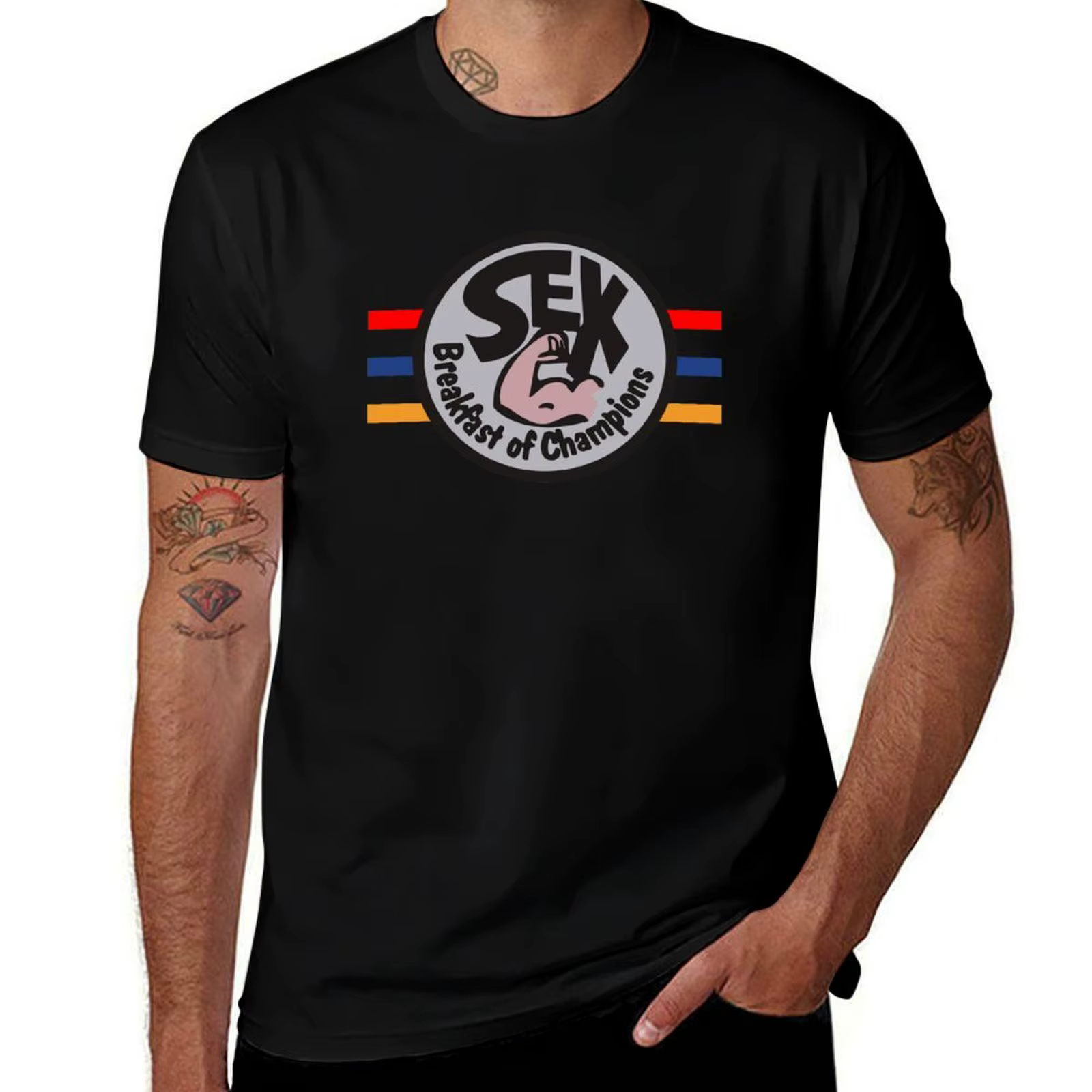 Breakfast Short F-1 T James Shirt, T-shirt à manches courtes Hunt Sex Champions, T-shirt de performa