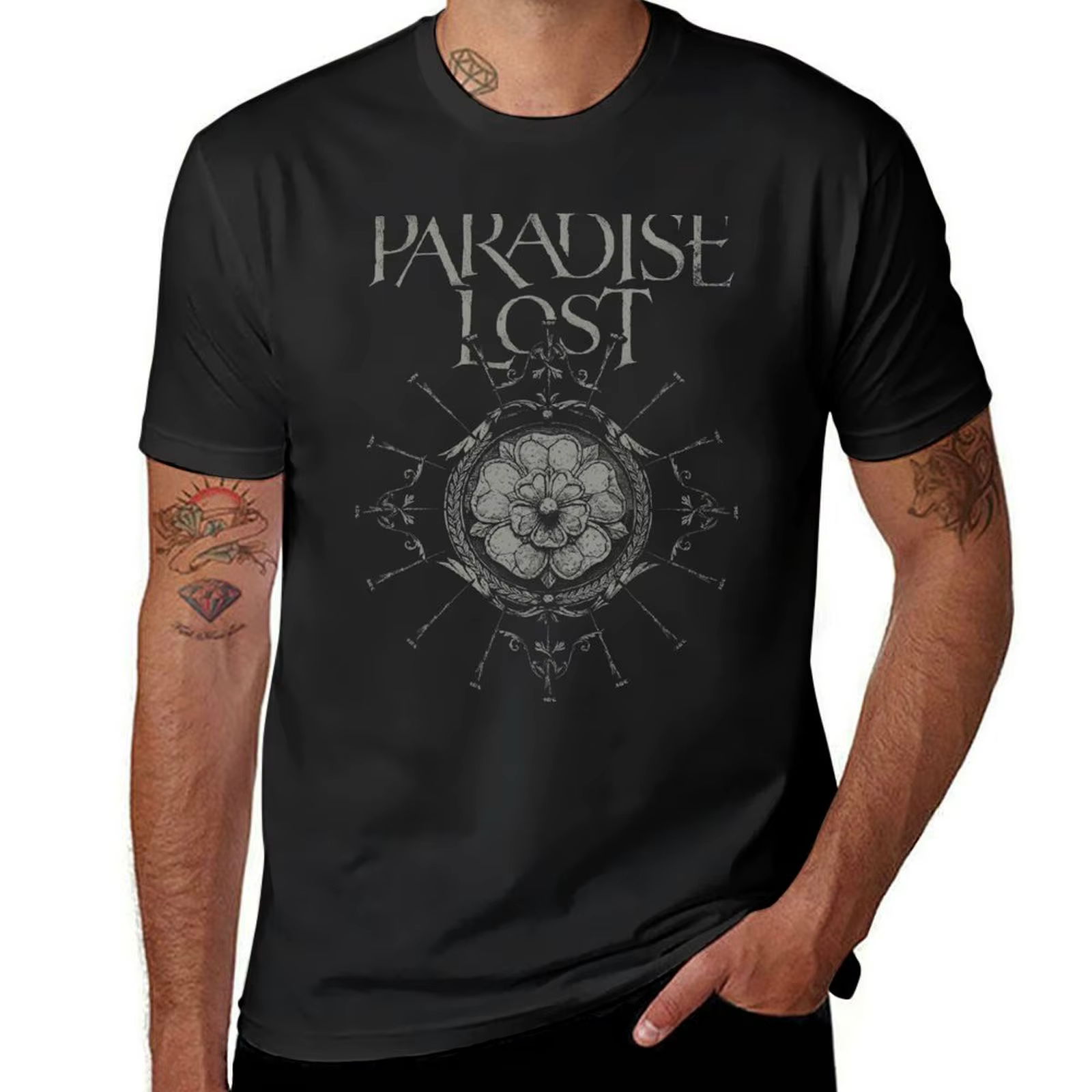 T-shirt Lost Paradise pour hommes, personnalisé, grande taille, médicaments, personnalisé, nouvelle 