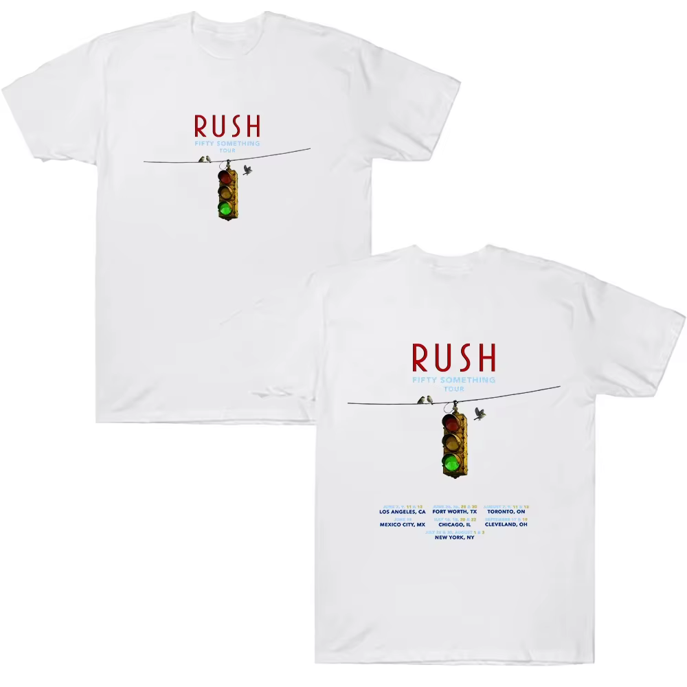 Nouveaux T-shirts du groupe Rock Rush, tournée FIFTY SOMETHING 2026, nouveaux t-shirts d'été pour ho