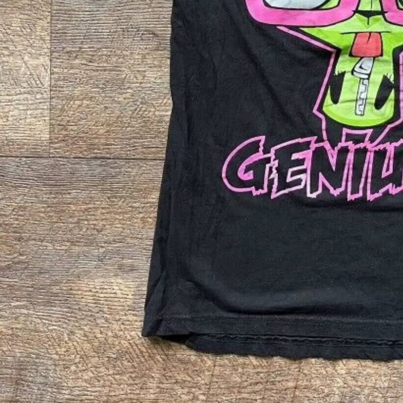 T-shirt imprimé gothique Harajuku Punk, style Y2k, manches courtes, coupe ajustée, crop top pour fem