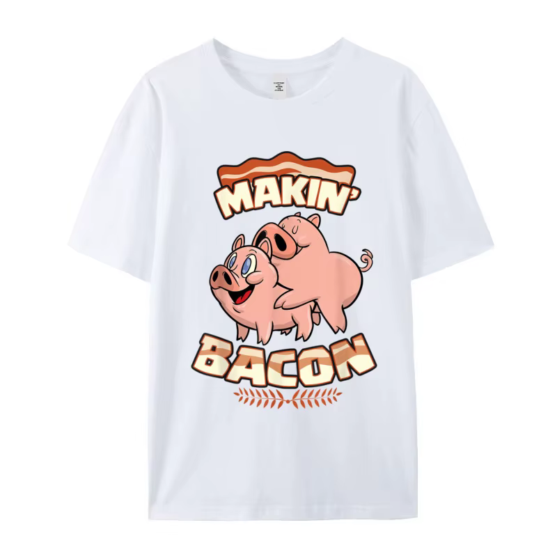 Makin Bcopropriété-T-shirt à manches courtes et col rond en pur coton, t-shirts en Y, t-shirts de gr