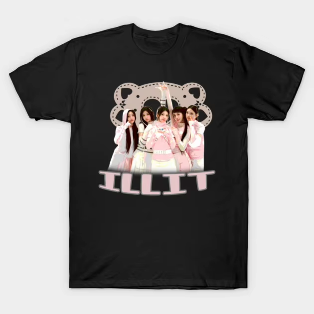 T-shirt en coton Illit Kpop Fans Support, collection été 2026, style Y2K, streetwear oversize homme/