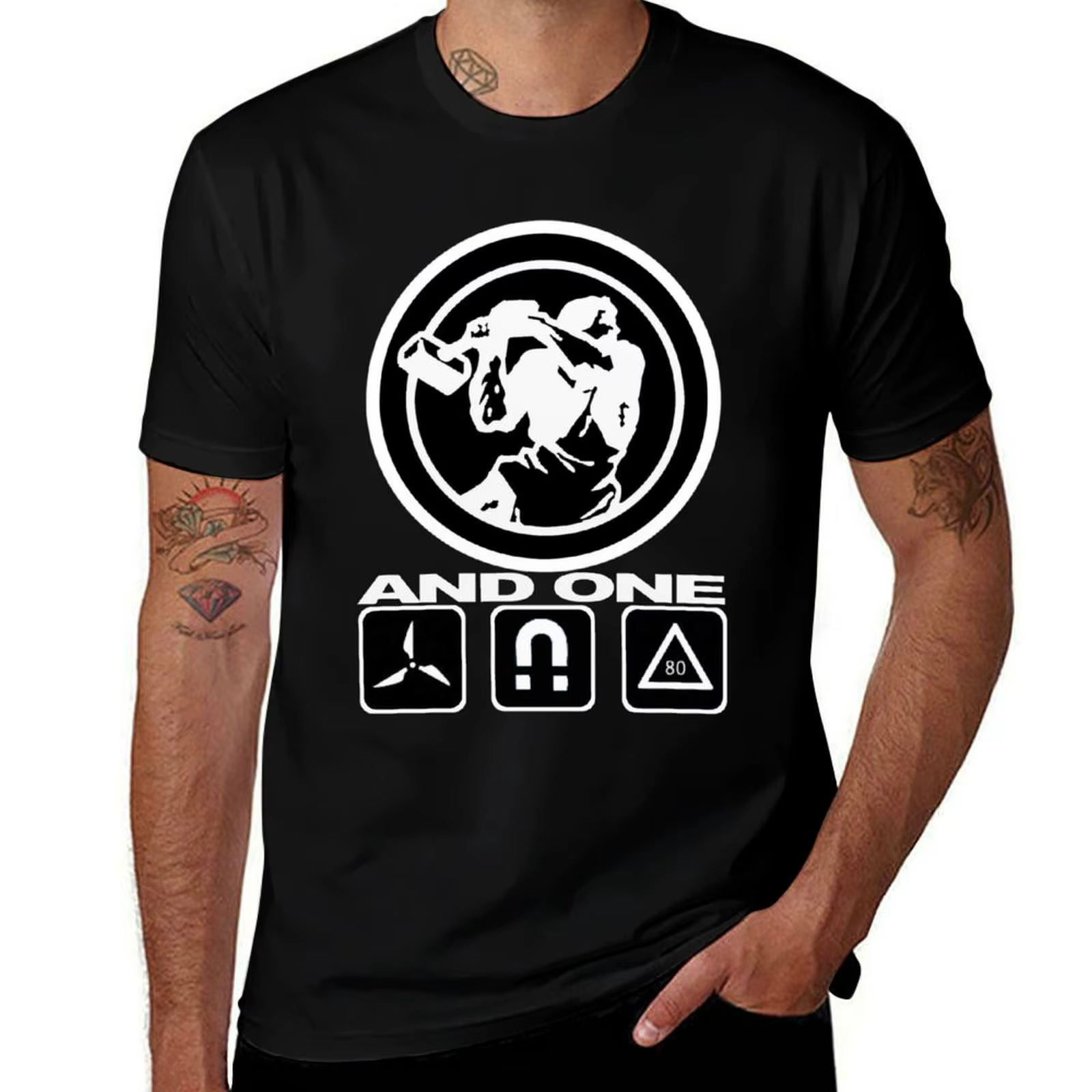 Et un groupe (télogie) T-Shirt classique homme T-Shirt coton lourd t-shirts pour homme coton doux T-