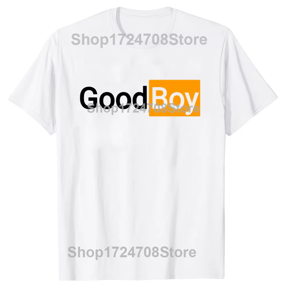 Drôle bon garçon imprimé graphique T-shirts hommes femmes mode t-shirt décontracté 100% coton ample