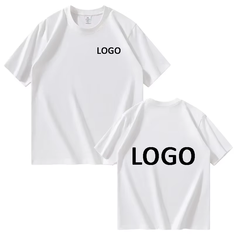Personnalisé imprimé hommes femmes T-shirts vêtements de sport en vrac mode à manches courtes t-shir