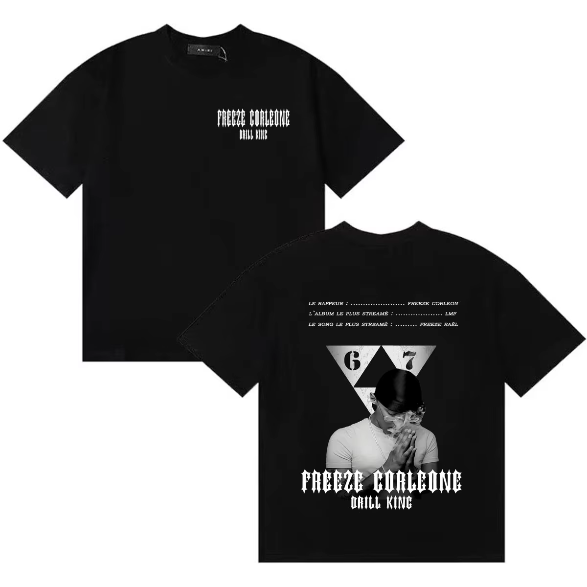 T-shirt Rapper Freeze Corleone Classic Graphics 667, T-shirt Harajuku surdimensionné à manches court