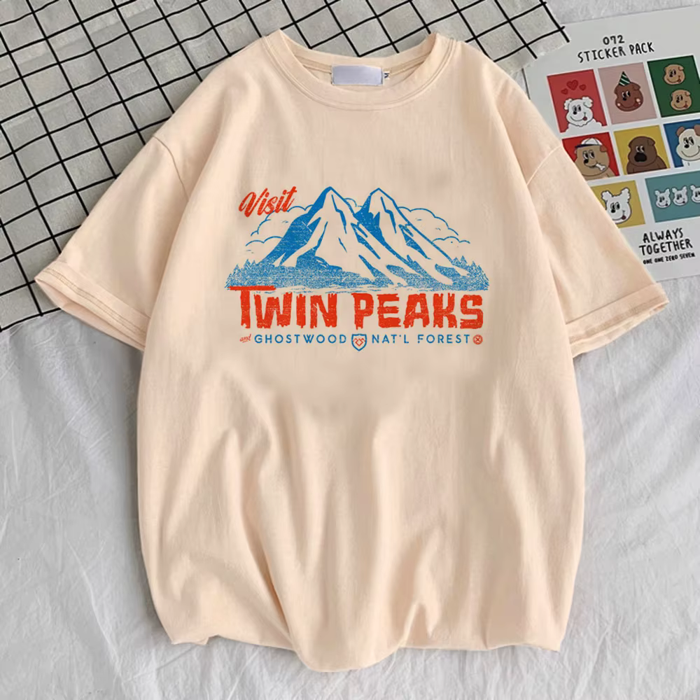 Twin Peaks Ring Owl top t-shirts adolescent Pop Culture Coloré coréen vêtements Rétro t-shirt graphi