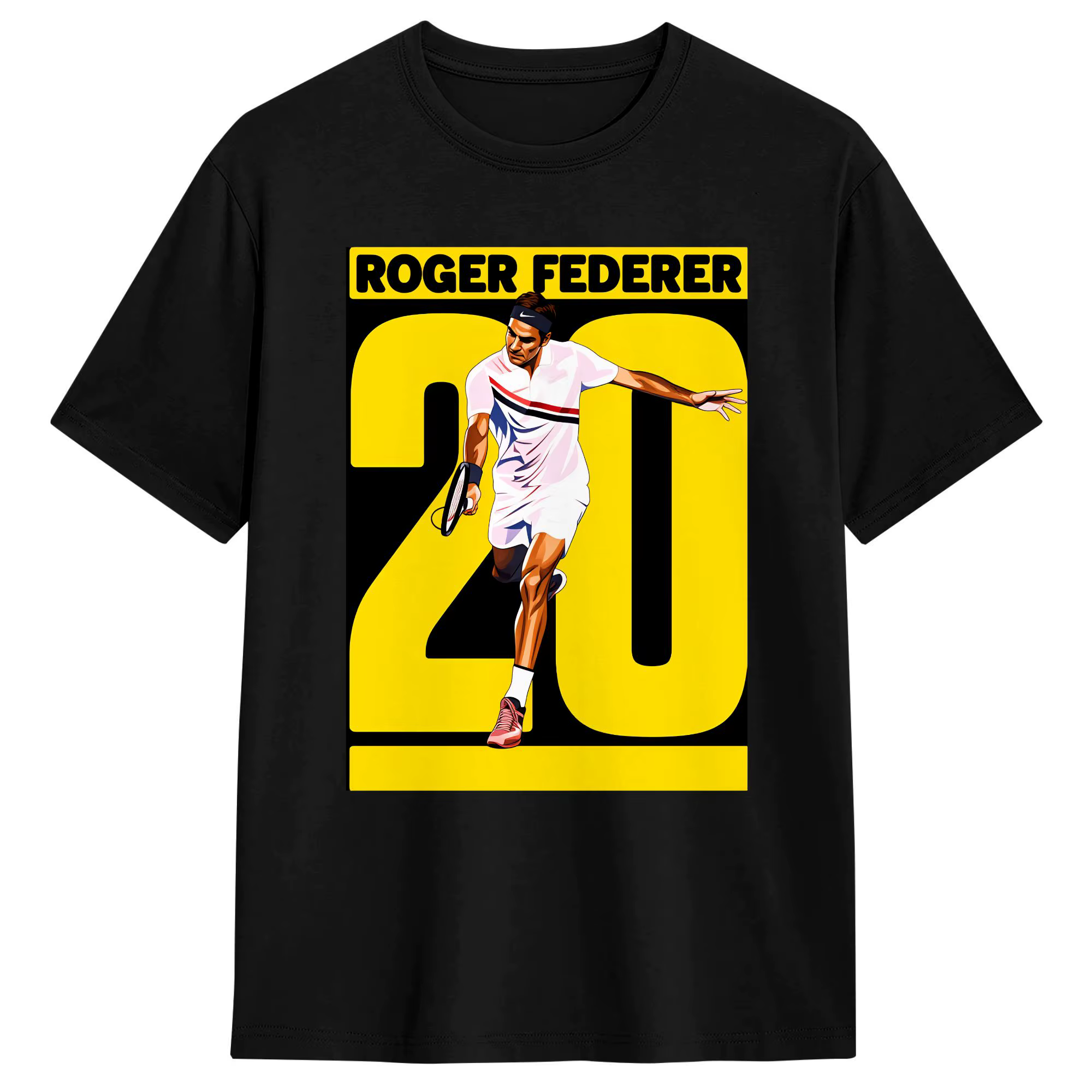 T-shirt surdimensionné RF Roger Federer, 100% coton, T-shirt populaire pour hommes, plage, motif rét