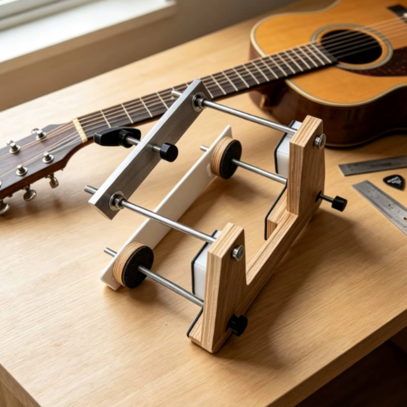 Gabarit de démontage de manche de guitare en bois, gabarit de réinitialisation de manche professionn