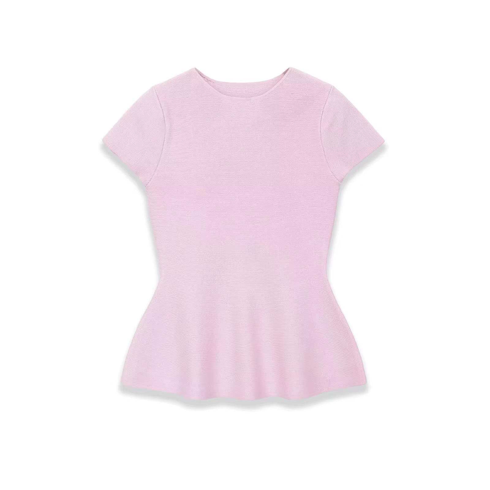 Pull-over tricoté élégant et décontracté pour femme, col rond, manches courtes, coupe ajustée, style