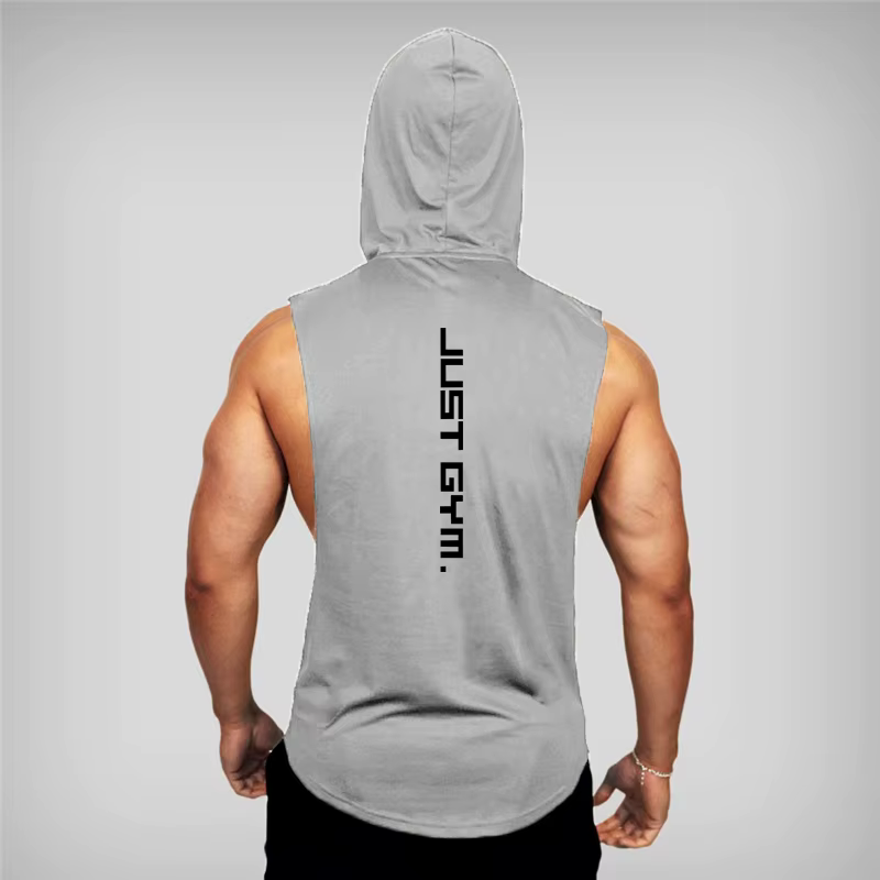 Muscleguys – débardeur à capuche pour hommes, vêtements de Fitness, en coton, musculation, gilet d'e