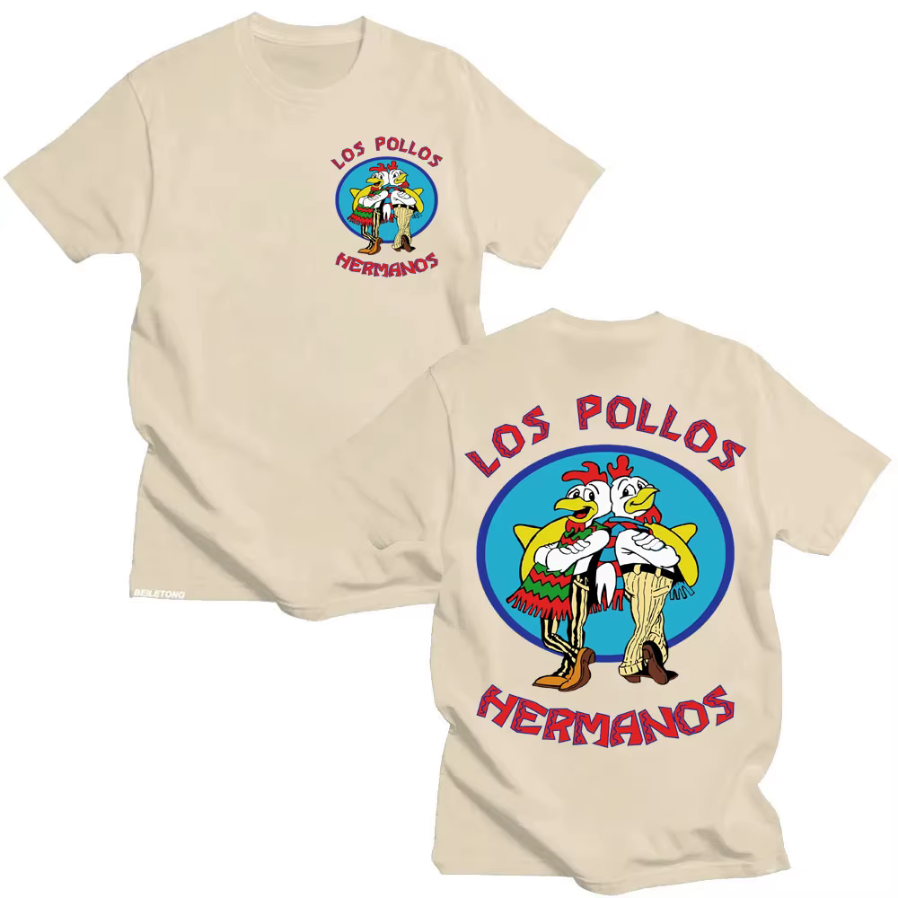 T-shirts de la série télévisée Breaking Bad Los Pollos Hermanos, T-shirt drôle des frères poulets po