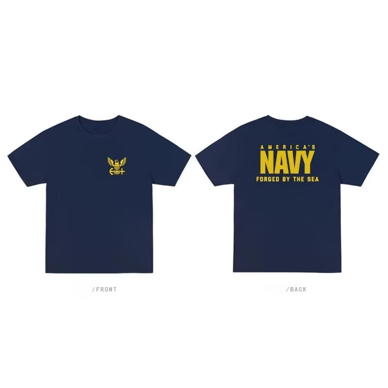 T-shirt à manches courtes 2026 American Academy NAVY pour hommes et femmes – Tendance estivale, coup