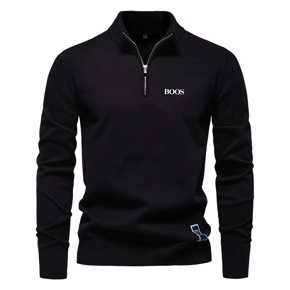 Pull à manches longues et col Polo pour homme, taille européenne, tendance, haute qualité, décontrac