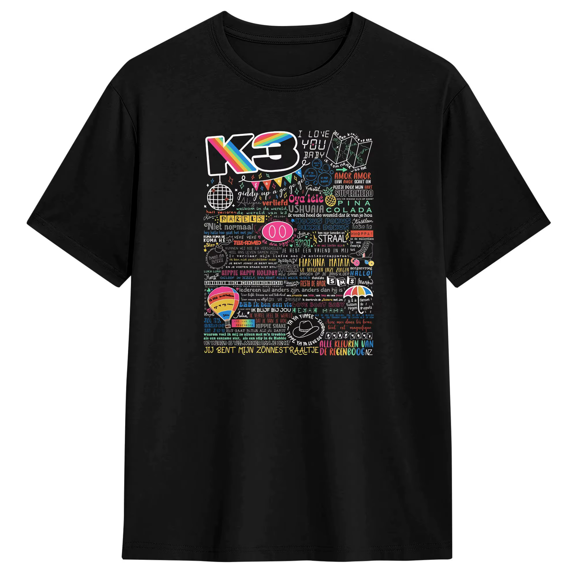 K3 Studio100 T-Shirt d'été en coton pour homme, Hipster, personnalisé, DIY, manches courtes, classiq