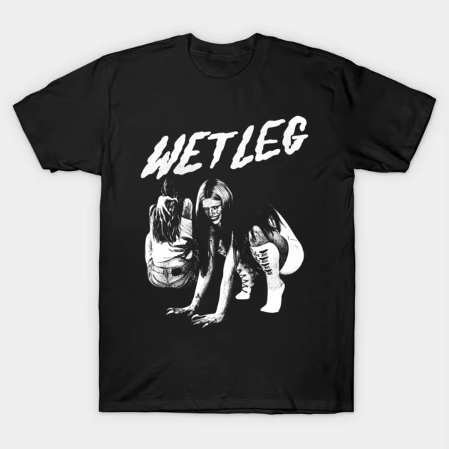 T-shirt en coton imprimé de haute qualité Wet Leg Music Festival, vêtements pour hommes et femmes, n