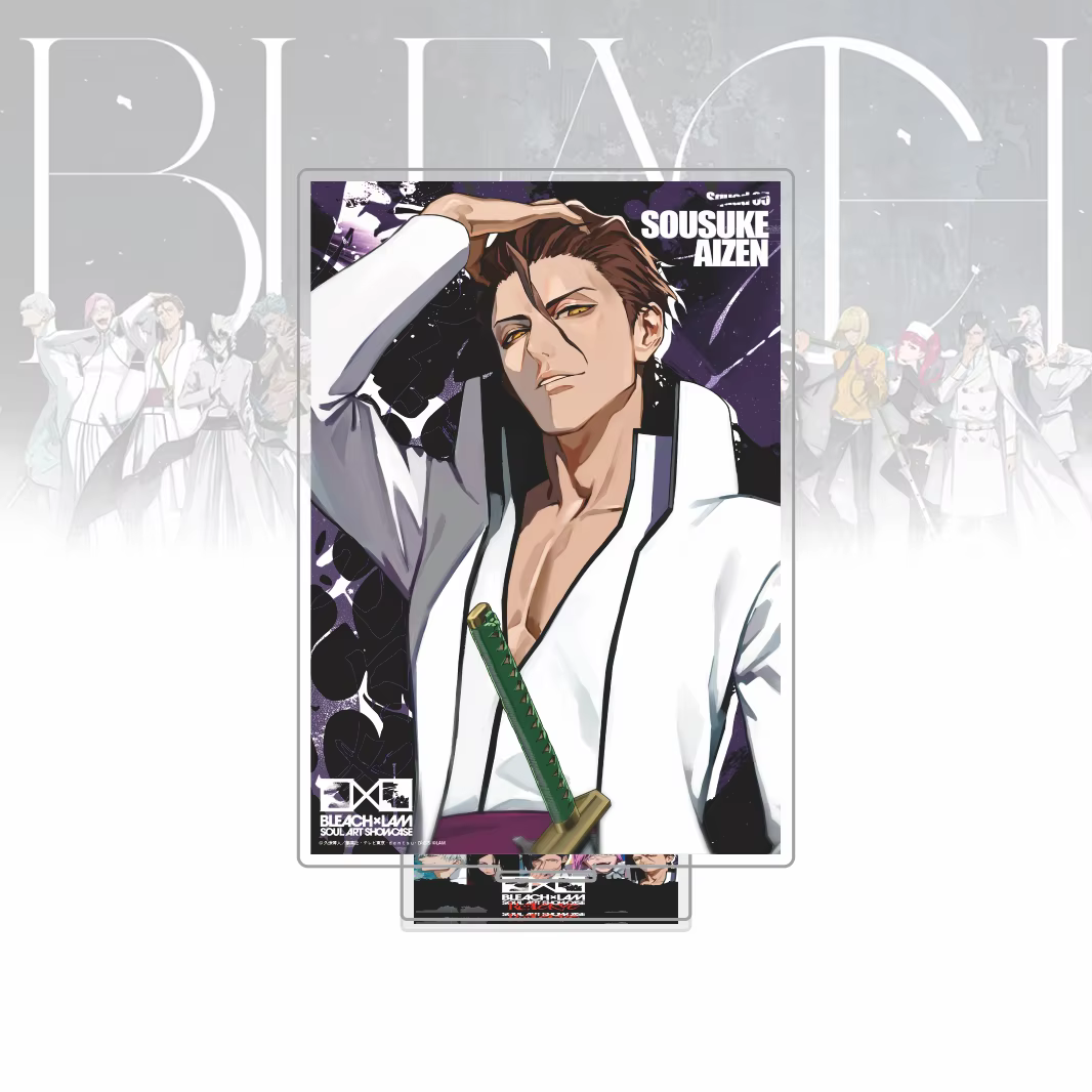 Support en acrylique Bleach x Soul Art, figurine Sousuke Aizen Gin Ichimaru Unohana, décoration de b