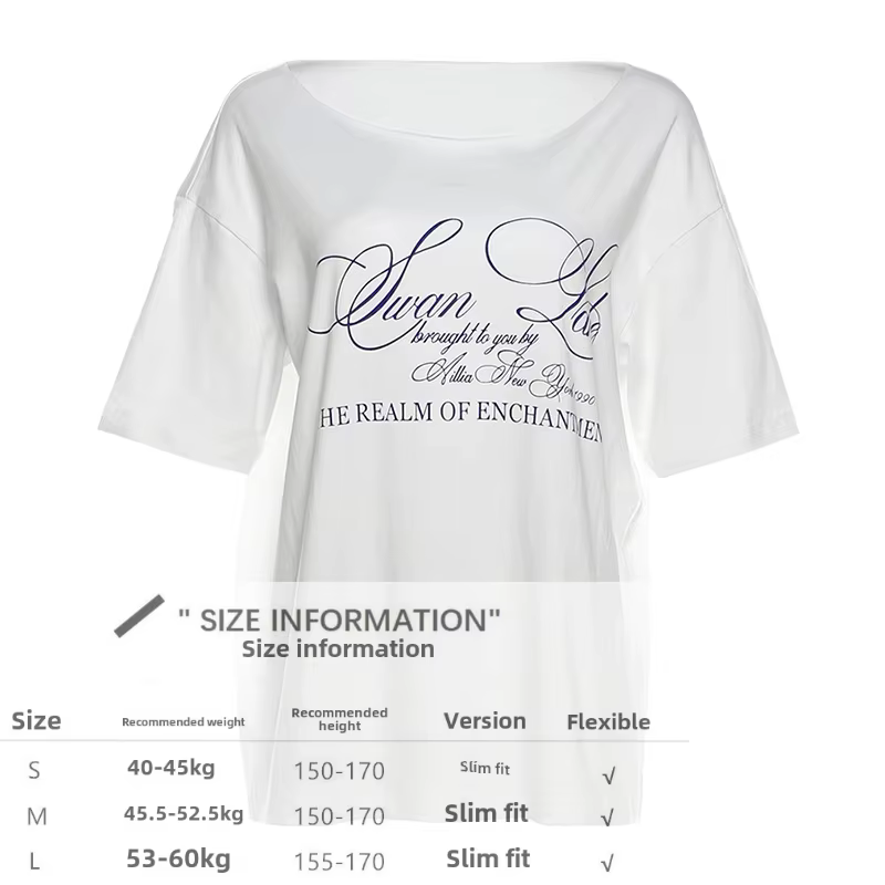 UOSU décontracté Relax femme T-shirt lettre 2025 femmes nouveau Style d'atmosphère de rue à la mode