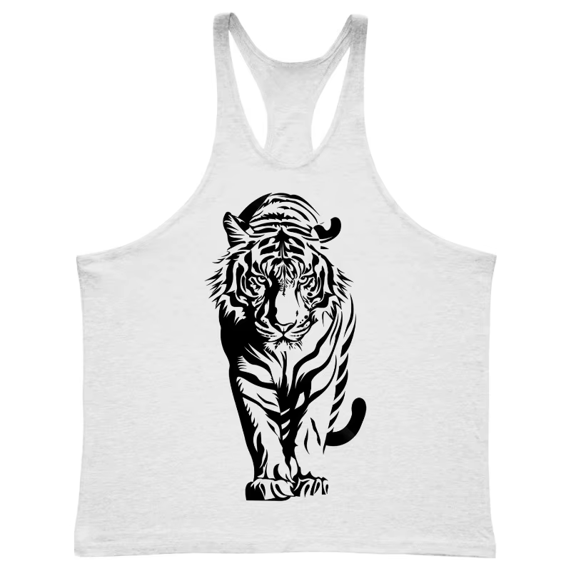 Débardeur de gymnastique d'été en coton pour hommes, gilet respirant en forme de I, mode homme en pl