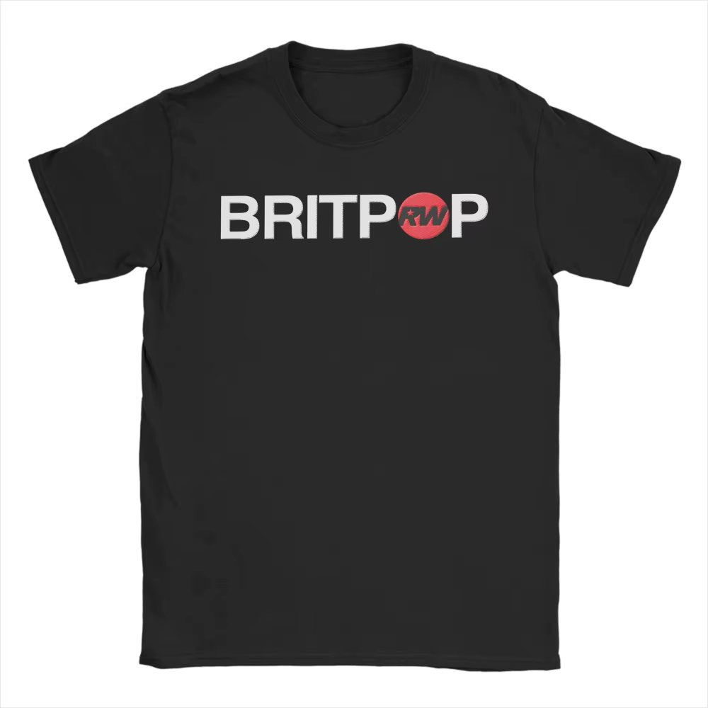 Robbie Williams Britpop Tour 2026 T-Shirts pour hommes et femmes, T-Shirt drôle en pur coton, col ra