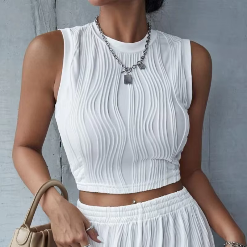 Top d'été pour femmes, style décontracté, patchwork, cardigan, haut court, vêtements féminins, éléga