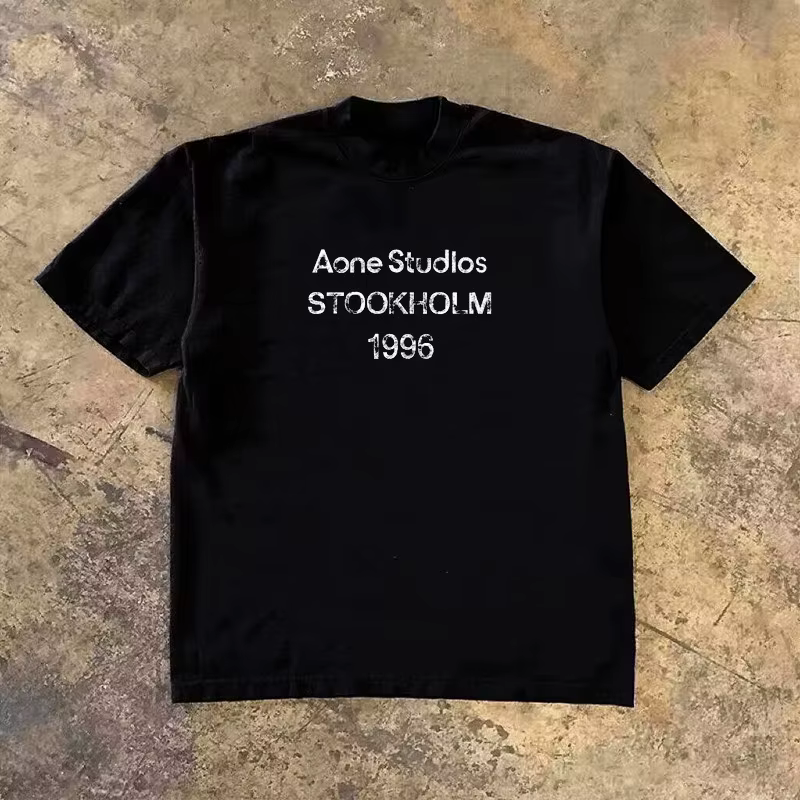 2025 automne hiver marque de luxe lettre impression hommes T-shirt de haute qualité pur coton unisex