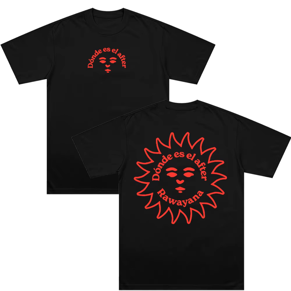 Rawayana DEEA T-Shirt décontracté pour femmes et hommes, col rond, en coton de haute qualité, Haraju