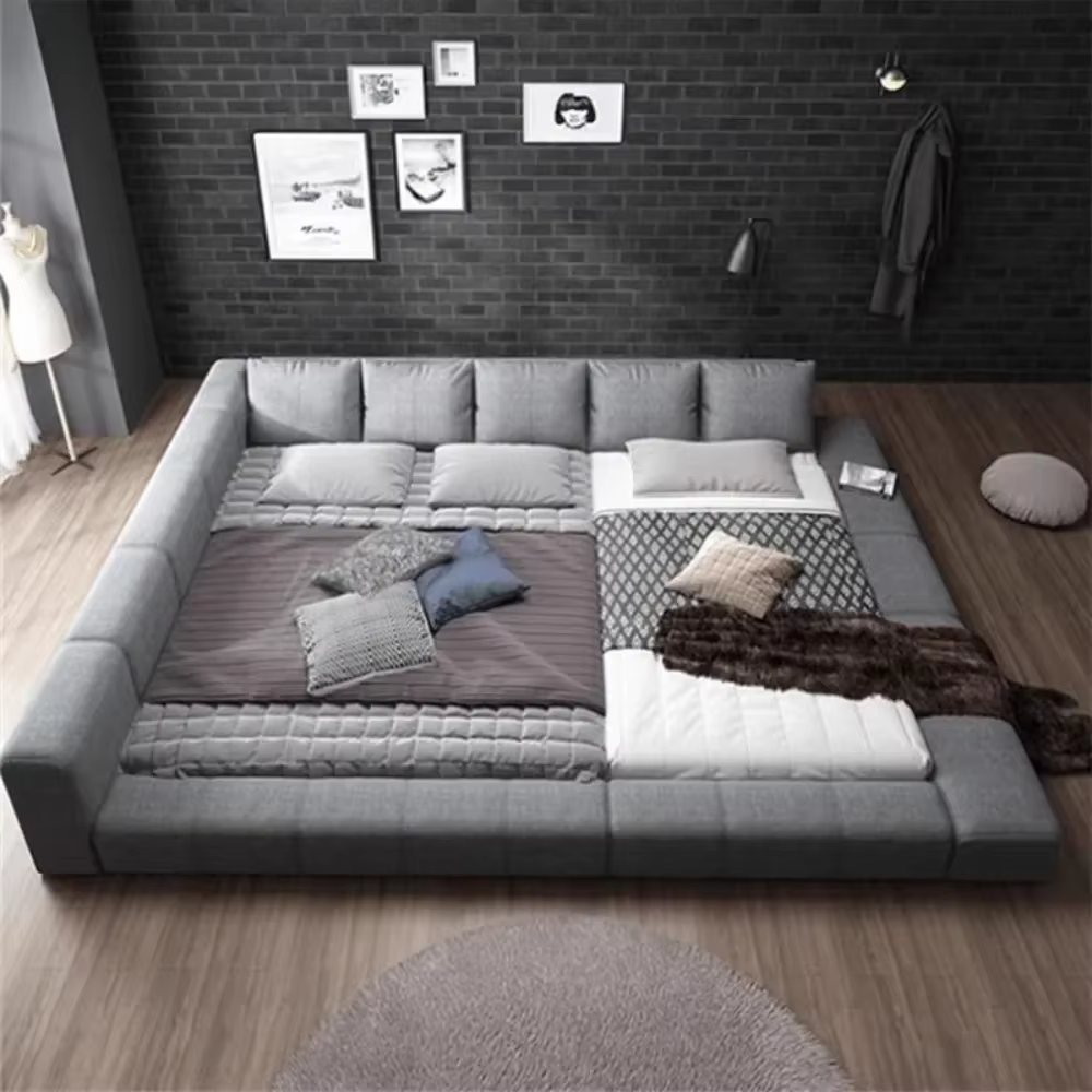 Chambre Unique lit esthétique moderne tête de lit Double enfants lit dormir 180x200 Muebles Para dor