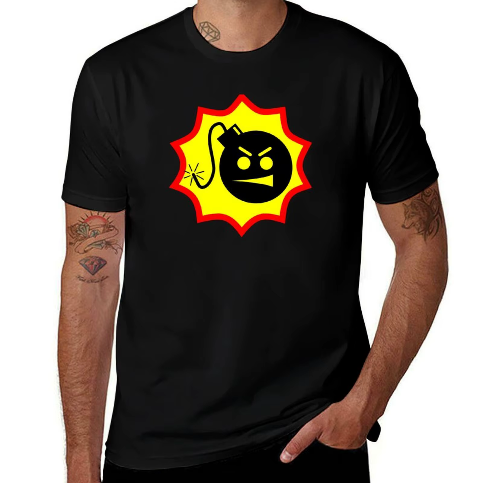 Sérieux Sam logo T-Shirt t-shirts pour homme coton doux coton t-shirts haute qualité homme T-Shirt c