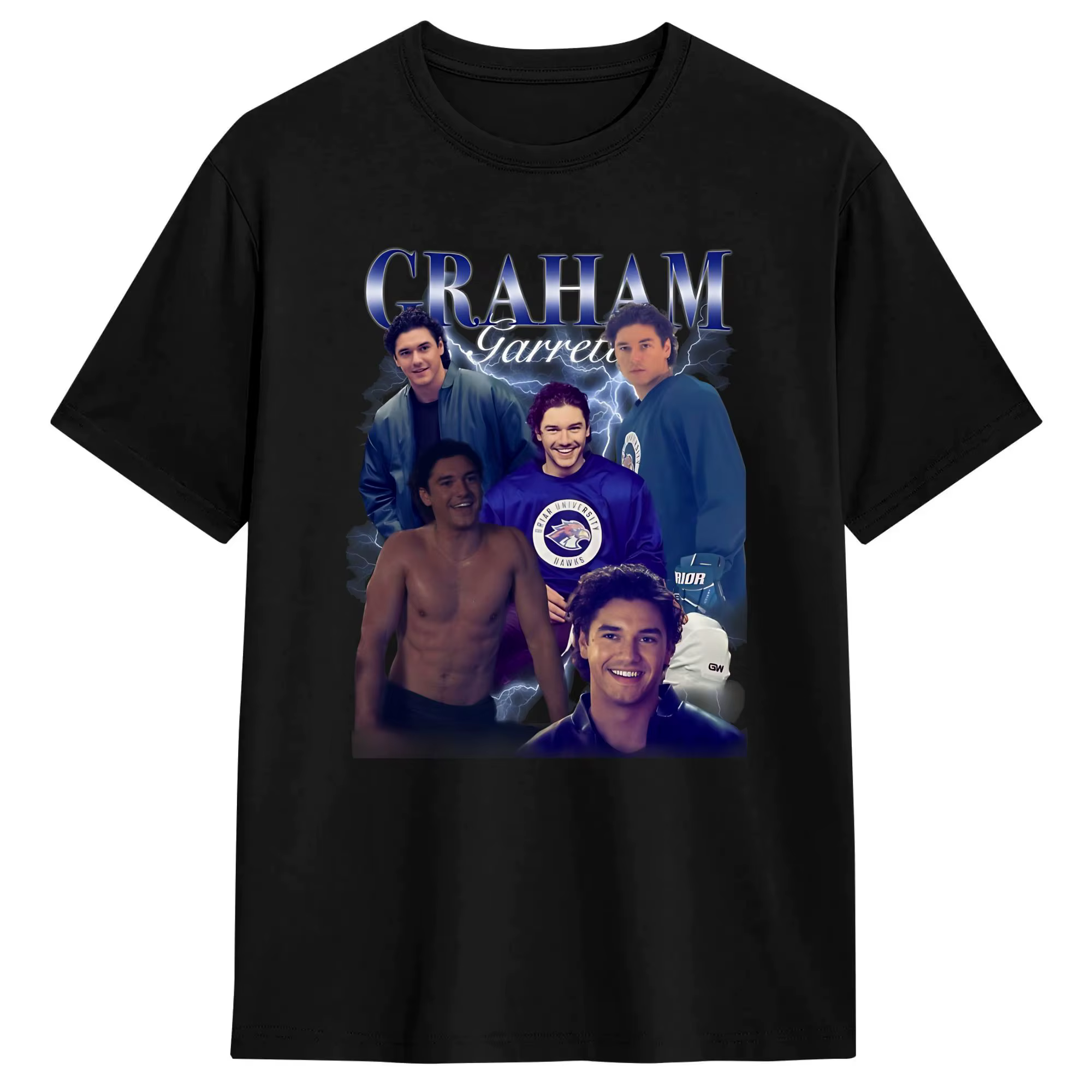 Off Campus Garrett Graham T-shirt pour homme 100% coton T-shirt drôle col rond manches courtes hauts