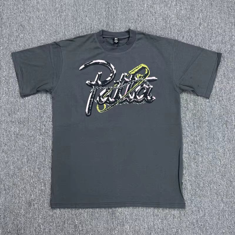 T-shirts PATTA tendance classique, décontractés, col rond, en coton imprimé, manches courtes, hauts