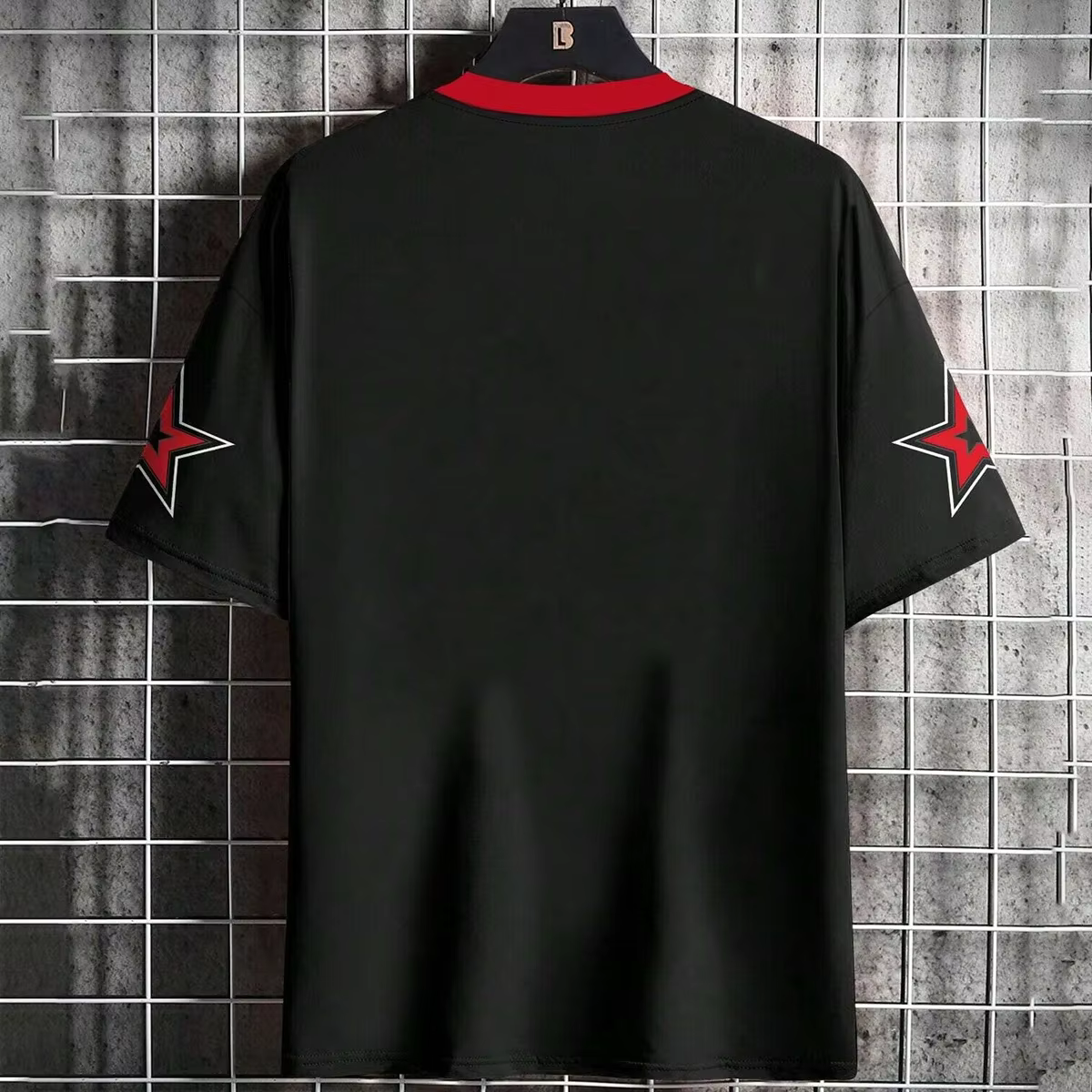 T-shirt à manches courtes et col rond pour hommes et femmes, avec lettres et chiffres imprimés, pour