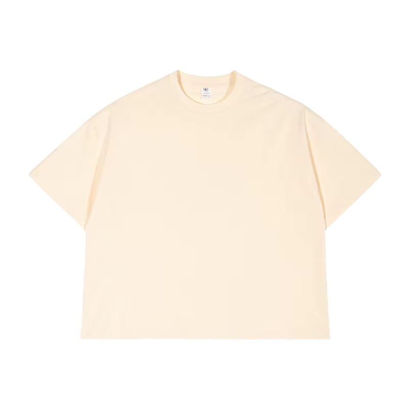 2025 nouveau Boxy Fit T-shirt à manches courtes hommes coton lourd épaule tombante T-shirt américain