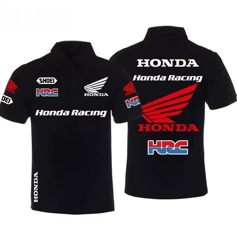 Honda hommes femmes polos GIGA moto industrielle été T-Shirts Civic Fit lourd Locomotive équitation