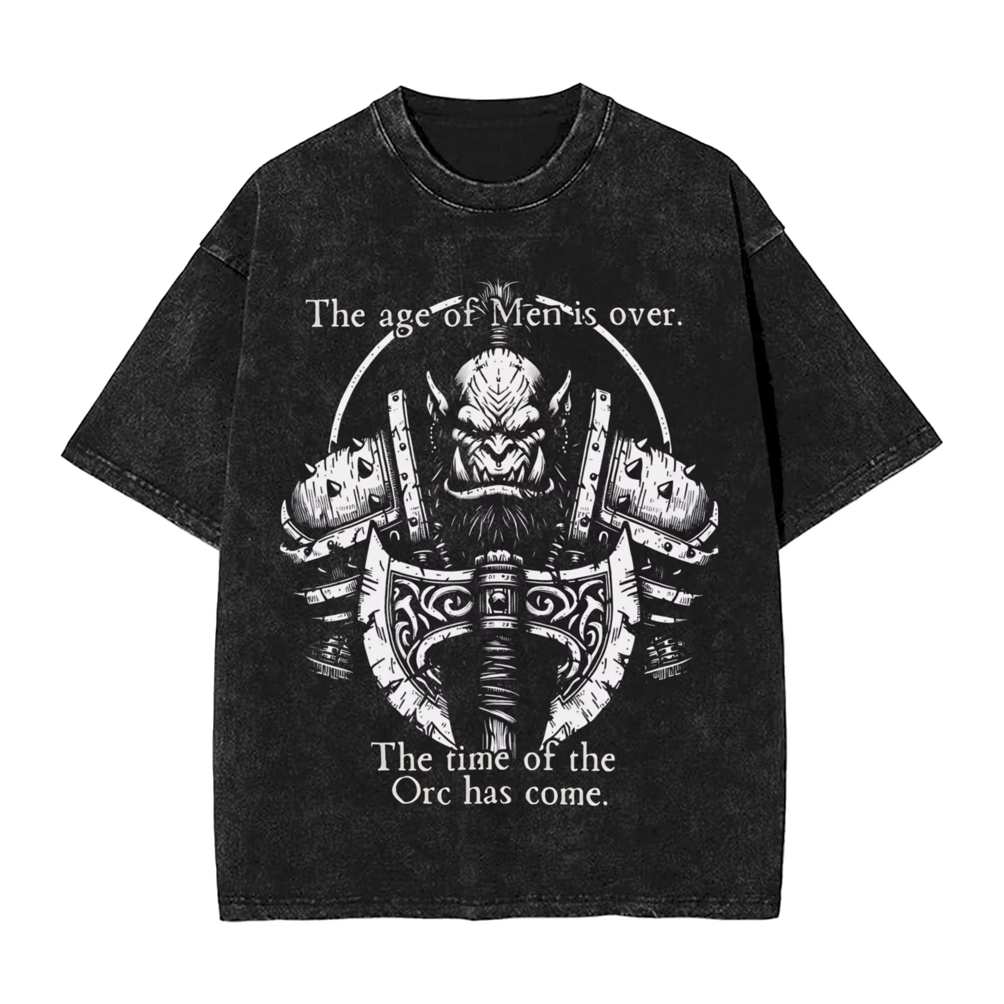 Orc World of Warcraft T-Shirt hommes Vintage pur coton T-Shirt col rond manches courtes t-shirts vêt