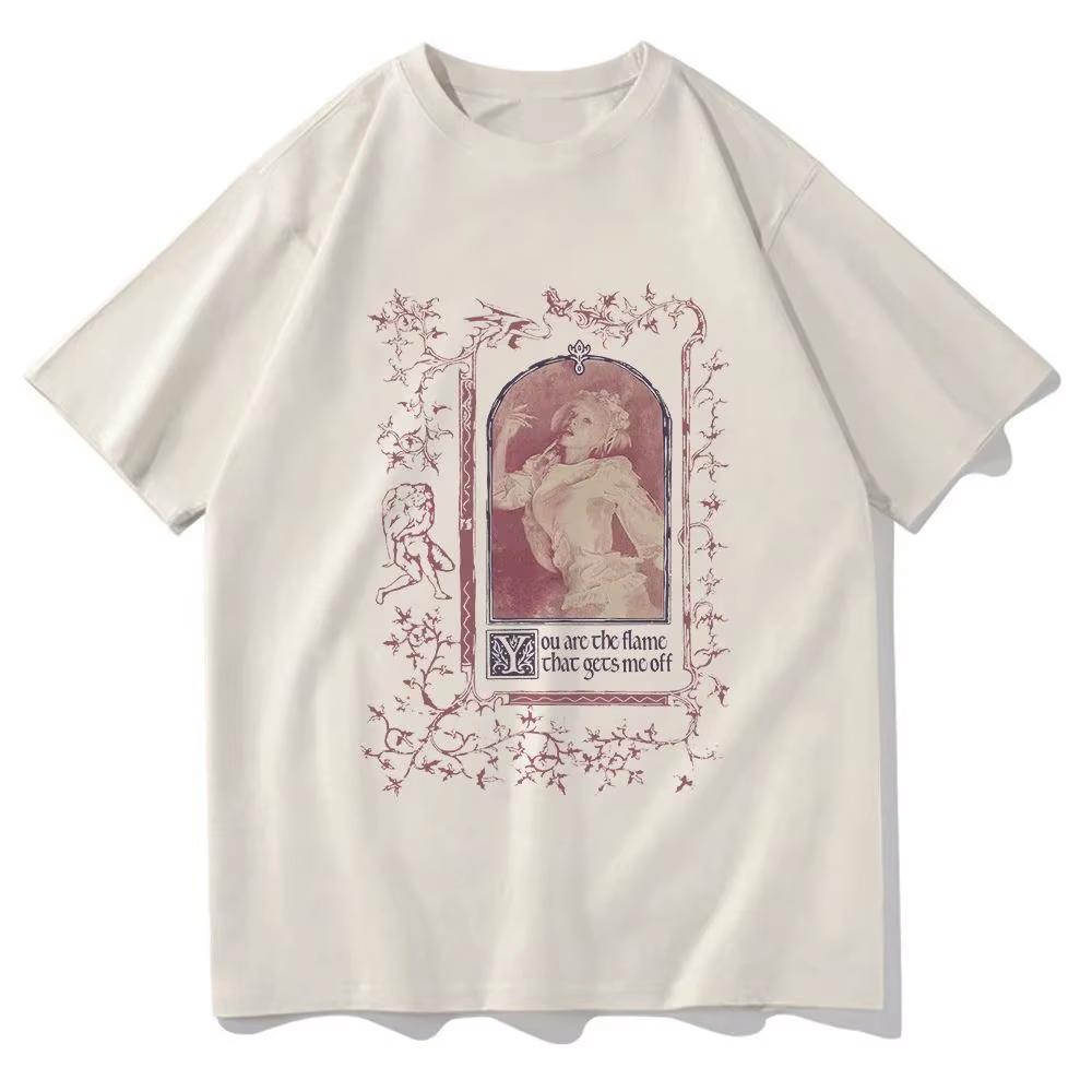 T-shirt unisexe décontracté ample en coton avec imprimé graphique Fashion Y2K Album Heads Melanie Ma