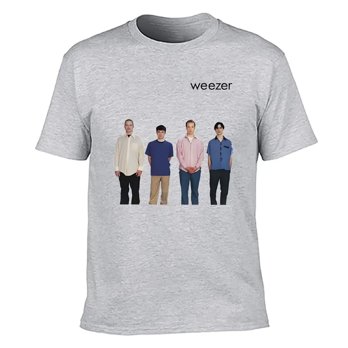 Weezer 1994 album bande impression T-shirt hommes été hip-hop rue décontracté ample T-shirt surdimen