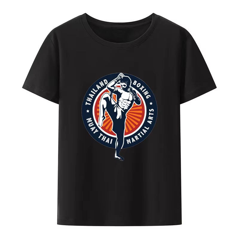 Thaïlande boxe Muay Thai Arts martiaux imprimer t-shirt mignon nouveau Style nouveauté Camisa loisir