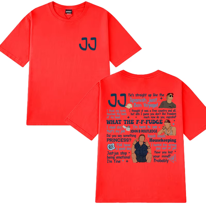 2025 nouveau dans JJ Maybank t-shirts hommes femmes OBX citations T-shirt à manches courtes unisexe 