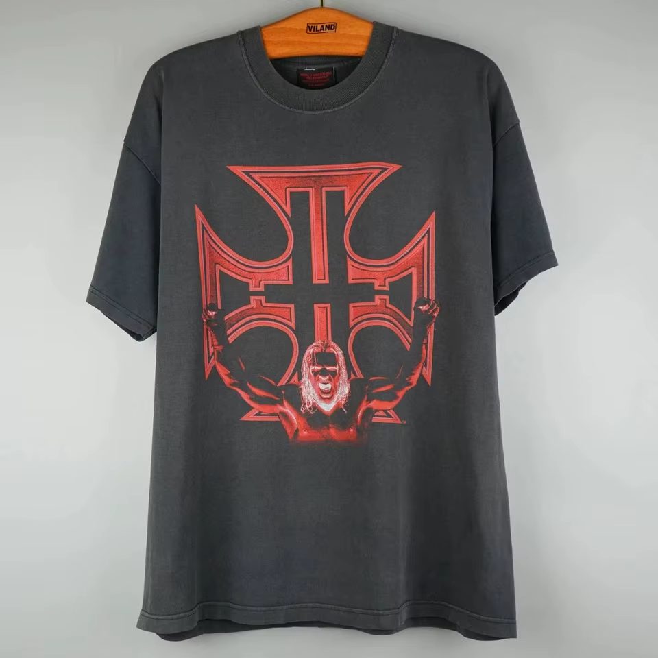 T-shirt vintage des années 1990 Triple H WWF, vêtements pour hommes, t-shirts pour hommes