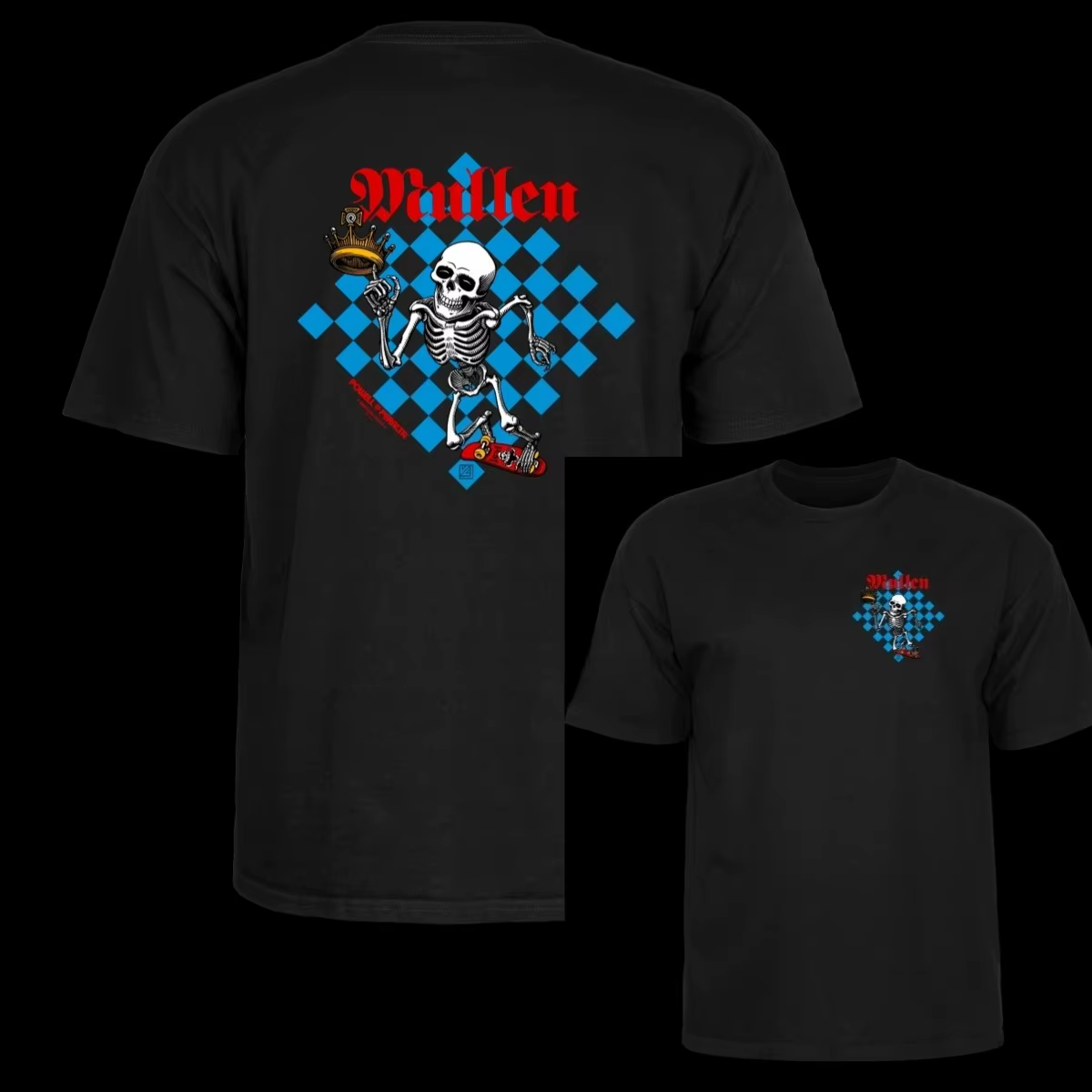 T-shirt graphique tendance Skateboarding Bones Brigade, 100% coton, col rond, coupe régulière, décon