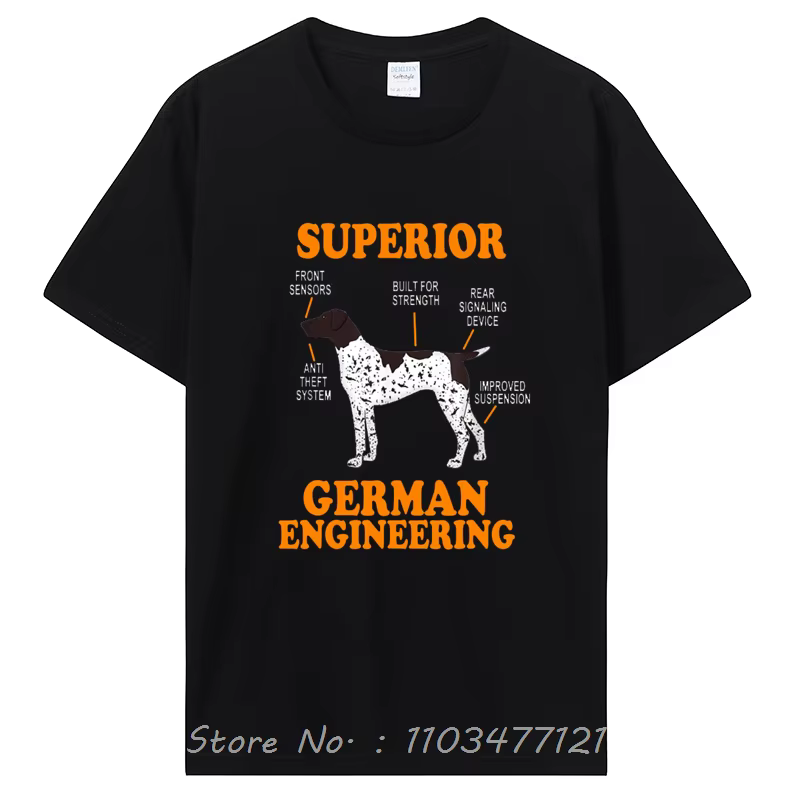 Allemand Shorthair pointeur drôle chien t-shirts été graphique coton Streetwear à manches courtes ca