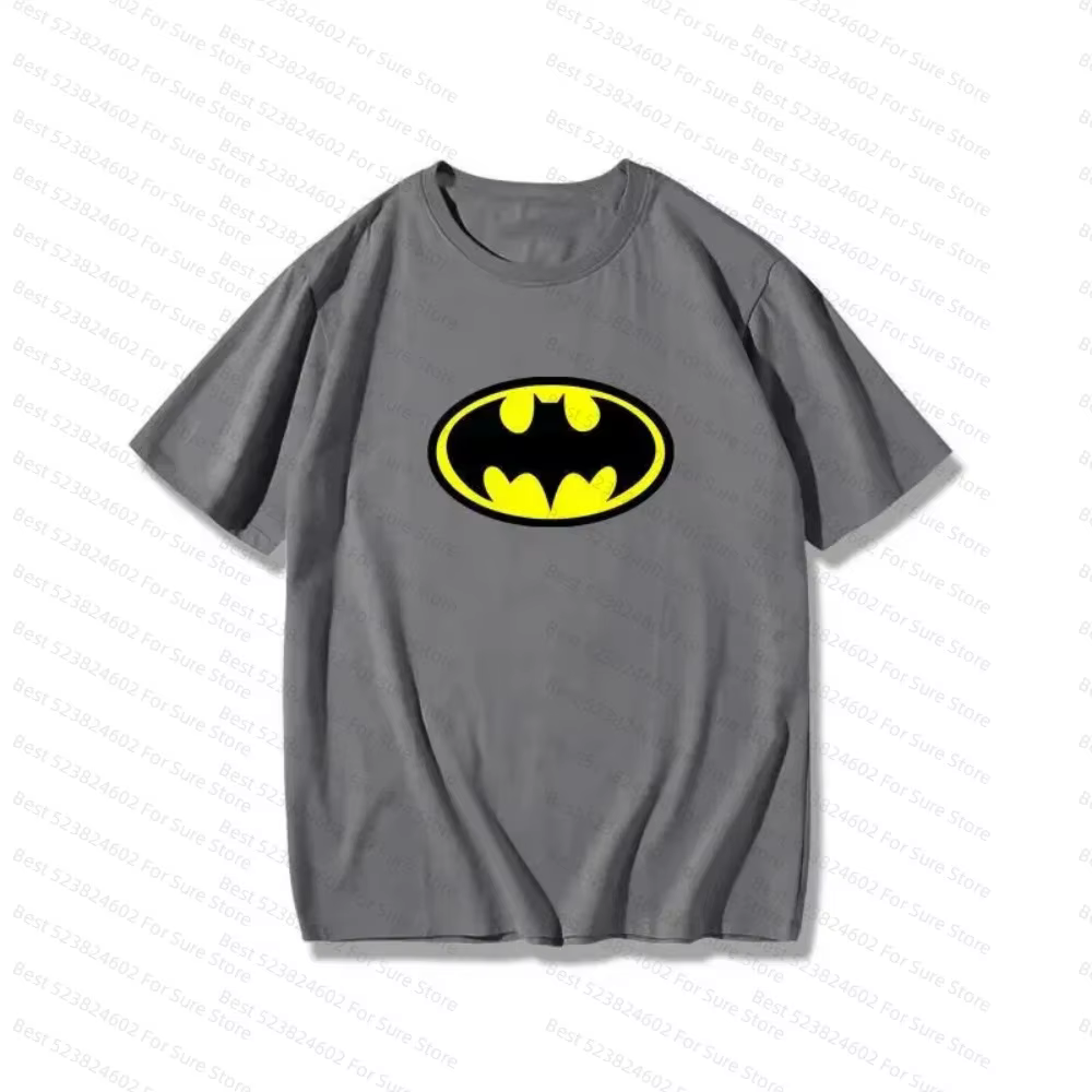 T-shirts Batman Superman Wonder Woman, T-shirt en coton à motif de dessin animé Flash, T-shirt décon